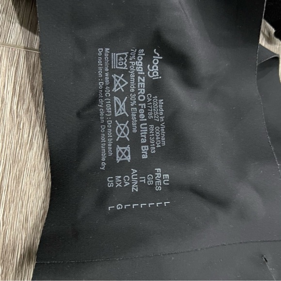 Sloggi Zero Feel Ultra Bra Black Wireless Bra Large - Picture 3 of 3